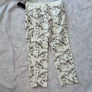 rag & bone Floral Print Women Jeans - Cream and Pink